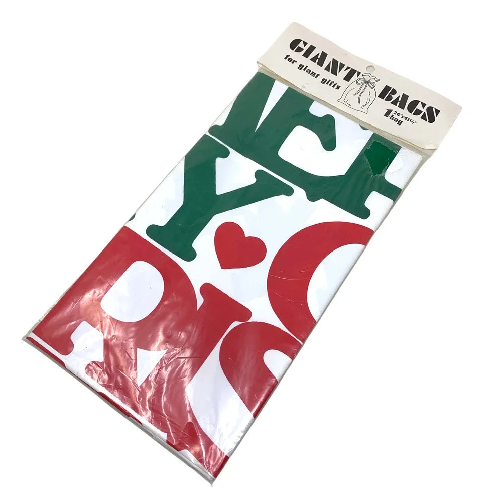 Vintage Giant Bags Vinyl Gift Wrap 